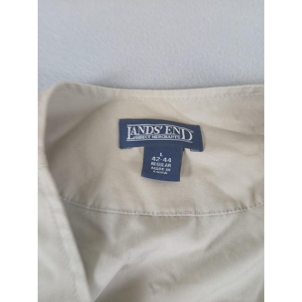 Lands End Khaki Fishing Hunting Utility Vest. L 42-44 Regular!! - Picture 2 of 8
